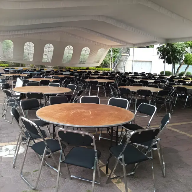 renta de mesas redondas